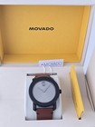  495 Msrp   Movado Bold Men   s Gray Dial Brown Leather Watch - 3600442