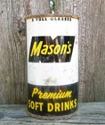 Mason s Orange Flat Top Soda Can  12 Ounce  Toronto Canada  French  Rare Can 