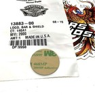 New Genuine Harley 1-1 8  Bar   Shield Logo Medallion Backrest Emblem 13883-00