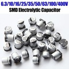 25v Smd Aluminum Electrolytic Capacitor 10 22 33 47 100 220 330 470 1000 Uf