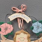 Vintage 1996 House Of Lloyd Spring Angel Floral Hanging Wall Plaque Cottagecore