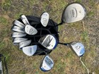 Linksman Lady Golf Set  D  3 5 7 Wood  4 5 Hybrid  With 14 Slot Linksman Bag 