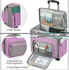 Sewing Machine Case With Wheels  Rolling Tote Organizer Sewing Class Bag