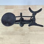 Antique Vintage Small Cast Iron Balance Scale Black