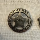 Lomprey Nevada Detective Agency Badge Rare