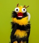 Nib Ragmop   Goose Goober  the Bumble Bee - Hand   Rod Puppet