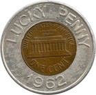 1962-d Nashua  New Hampshire Nh Indian Head National Bank Encased Cent Token