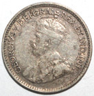 Newfoundland 5 Cents Coin 1929 Km  13 Canada Silver  925 King George V Five