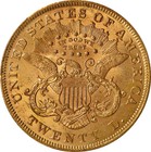 1873 Open 3  20 Gold Liberty Pcgs Ms62 Cac Gold Double Eagle 32610892
