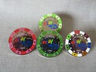 Lot Of Four 2006 Ebay Live Las Vegas Poker Chip Enamel Pins Brand New