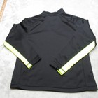 Nike Sweatshirt Youth  Large Black Yellow Therma-fit 1 4 Zip Pullover Read