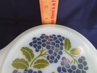 Vtg Pyrex Grapes 1 Qt Covered Casserole Dark Green Bottom Opal Lid 20-c 7 1973