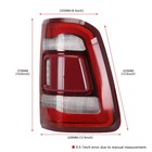 Right Tail Light Led Lamp W blind Spot 68262530ae For 2019-2024 Ram 1500