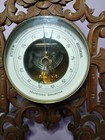 An Antique Blackforest Style Hand Carved German Barometer