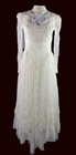 Vtg 80s Jessica Mcclintock Bridal Usa Sz S 4  8  Ivory Lace Wedding Gown Dress