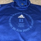 Adidas Men s Team Issue Badge Of Sport Hoodie Size Xl Climawarm Blue