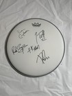 Def Leppard 45th Anniv  Tour Meet   Greet Autograph Drum Head And 8 X 10 Photo