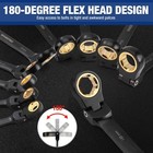 22-piece Ratcheting Wrench Set  180   Flex Head  Anti-slip Grip  Durable Tools