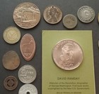 Vintage Exonumia Token Coin Lot  25  Various Subjects Natural Patina  010325-1