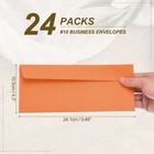 24 Pack Orange  10 Business Envelopes Letter Size Envelopes