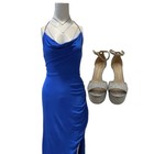 Blink Twice Jess Alia Shawkat Screen Worn Blue Dress And Heels