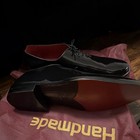 Handmade Men s Black Patent Leather Oxford Dress Shoes Lace-up Logo Us 16 Ee