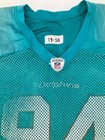  94 Miami Dolphins Game Used Aqua Nike Practice Jersey Size- 56