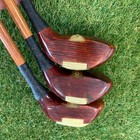 Jack White Driver Brassie Spoon Hickory Shaft Left Hand 1930s Retro Fitted