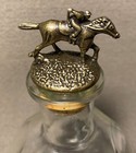 Decanter Horse Racing Bottle With Brass Horse Cork And Jockey Stopper Lid