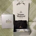 Vivienne Westwood New Wallet Tri-fold Clasp Black Leather Orb Outlet
