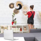 New Boho Seagrass Hanging Woven Basket Set Of 4 Natural Wall Decor For Kitchen