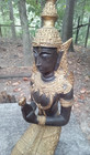 Tall Large Asian Thai Thailand Teppanom Bronze Gilt Angel Statue 16 1 2 