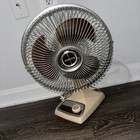 Lasko 12    Oscillating Fan Galaxy Vintage Amber Brown Blades Type 12-1 Table Desk