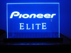 Pioneer Elite   elite Series  Etched Acrylic Led Sign W black Acrylic Base