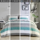  Essentials Comforter Set  Bed In A Bag Comforter   Sheet Set  Twin Aqua grey
