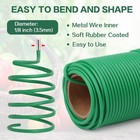 Tenn Well Garden Wire  66 Feet 3 5mm Soft Rubber Coated 3 5mm X 66ft  Green 