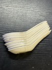 Vintage Chinese Porcelain Soup Spoons Set Of 8 Yellow Famille Rose 5    Asian