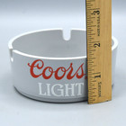 Coors Light Ashtray Vintage Brookpark Gray Melamine Plastic Round Barware