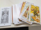 Golden Art Nouveau Tarot Card Deck   Box   Instruction Booklet