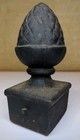 Antique Cast Iron Pineapple Acorn Finial Post Cap Architectural 8 