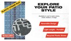 Balajeesusa Outdoor Area Rug - 9x18 Feet Grey Reversible Mats Recycled Plastic