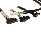 Kalea-informatique Pcie 5 0 Mcio 8i 74-pin Cable To 2x Sff-8639 68-pin 80cm