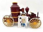 Vintage Tin Wind Up Steam Fire Engine Pumper Wagon Toy 1930s