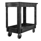 Rubbermaid Commercial Products2-shelf Service utility Cart With Wheels 300-pound