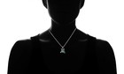925 Sterling Silver Genuine Marcasite Turquois Frog Pendant Necklace - 18 