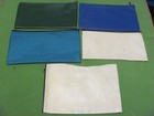 Lot Of 5 Vintage Toy National Bank Zippered Deposit Money Bags pouch