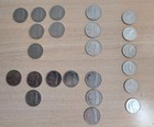Mixed Lot Of 27 Vintage Italian Coins  L 50 L 100 L 500