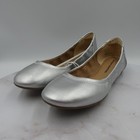 Amazon Essentials Shoes Womens Size 6 Silver Ballet Flats Slip On Round Toe