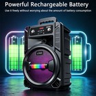 3000w Portable Bluetooth Speaker Sub Woofer Heavy Bass Sound System Party remote