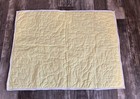 Yellow Sunny Baby Crib Lap Blanket Quilt Handmade 36 X 27